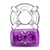 Фиолетовое эрекционное виброкольцо One Night Stand Vibrating C-Ring - Blush Novelties - в Новошахтинске купить с доставкой