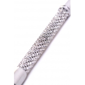 Чёрный стек с треугольным кожаным шлепком - 65 см. - ToyFa - купить с доставкой в Новошахтинске