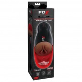 Коричневый мастурбатор-вагина с вибрацией Fuck-O-Matic 2 - Pipedream - в Новошахтинске купить с доставкой