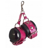 Розово-черный брелок  Наручники - Sitabella - купить с доставкой в Новошахтинске