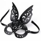 Черная ажурная маска  Зайка  с ушками - Crazy Handmade - купить с доставкой в Новошахтинске