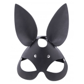 Черная гладкая маска  Зайка  с длинными ушками - Crazy Handmade - купить с доставкой в Новошахтинске