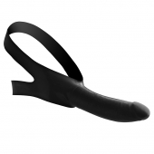 Черный кляп-страпон Masters Mini Face Fuck Strap-On - 14 см. - XR Brands - купить с доставкой в Новошахтинске