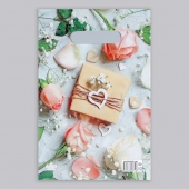 Полиэтиленовый пакет  Подарочек  с вырубной усиленной ручкой - 20 х 30 см. - Сима-Ленд - купить с доставкой в Новошахтинске