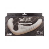 Бежевый безремневой страпон Temptation - Lola Games - купить с доставкой в Новошахтинске