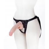 Реалистичный фаллос на поясе Harness - 20,5 см. - LOVETOY (А-Полимер) - купить с доставкой в Новошахтинске