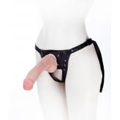 Податливый фаллос на трусиках Harness - 20,5 см. - LOVETOY (А-Полимер) - купить с доставкой в Новошахтинске