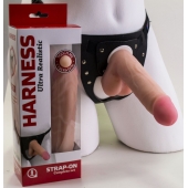 Страпон в подарочной упаковке: трусики с плугом и фаллоимитатор-насадка - 16 см. - LOVETOY (А-Полимер) - купить с доставкой в Новошахтинске