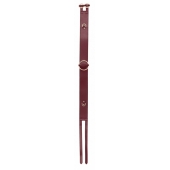 Бордовый ремень Halo Waist Belt - размер L-XL - Shots Media BV - купить с доставкой в Новошахтинске