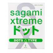 Презерватив Sagami Xtreme Type-E с точками - 1 шт. - Sagami - купить с доставкой в Новошахтинске