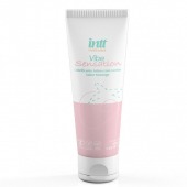 Лубрикант на водной основе Vibe Sensation с клубничным вкусом и легким вибрирующим эффектом - 50 гр. - INTT - купить с доставкой в Новошахтинске