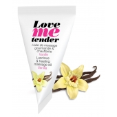 Съедобное согревающее массажное масло Love Me Tender Vanilla с ароматом ванили - 10 мл. - Love to Love - купить с доставкой в Новошахтинске