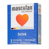 Презервативы с пупырышками Masculan Dotted - 3 шт. - Masculan - купить с доставкой в Новошахтинске
