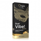 Съедобный гель Dual Vibe Pina Colada с эффектом вибрации и вкусом коктейля пина колада - 15 мл. - ORGIE - купить с доставкой в Новошахтинске