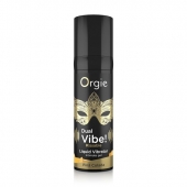 Съедобный гель Dual Vibe Pina Colada с эффектом вибрации и вкусом коктейля пина колада - 15 мл. - ORGIE - купить с доставкой в Новошахтинске