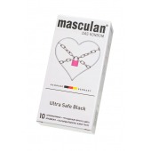 Ультрапрочные презервативы Masculan Ultra Safe Black - 10 шт. - Masculan - купить с доставкой в Новошахтинске