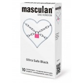 Ультрапрочные презервативы Masculan Ultra Safe Black - 10 шт. - Masculan - купить с доставкой в Новошахтинске