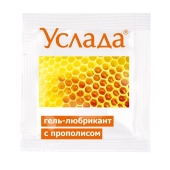 Гель-лубрикант «Услада с прополисом» - 3 гр. - Биоритм - купить с доставкой в Новошахтинске