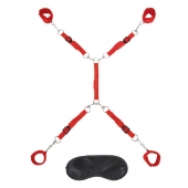 Красная фиксация на матрас Classic Bedspreader - Lux Fetish - купить с доставкой в Новошахтинске