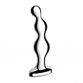 Стальной анальный фаллоимитатор для простаты Stainless Steel Anal Beads - 13 см. - b-Vibe - в Новошахтинске купить с доставкой