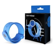 Голубой эрекционный ремешок-утяжка - 1137 - в Новошахтинске купить с доставкой