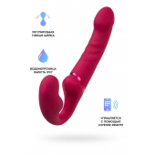 Малиновый безремневой страпон Lapis - 23 см. - Lovense - купить с доставкой в Новошахтинске