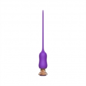 Фиолетовый тонкий стимулятор Nipple Vibrator - 23 см. - I-MOON - купить с доставкой в Новошахтинске