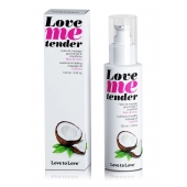 Съедобное согревающее массажное масло Love Me Tender Cocos с ароматом кокоса - 100 мл. - Love to Love - купить с доставкой в Новошахтинске