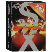 Презервативы Sagami Xtreme ENERGY с ароматом энергетика - 3 шт. - Sagami - купить с доставкой в Новошахтинске