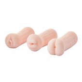 Набор из 3 мастурбаторов The Girl Next Door Tina - Dream Toys - в Новошахтинске купить с доставкой