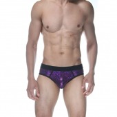 Сексуальные фиолетовые блестящие трусы-джоки - Don Moris купить с доставкой