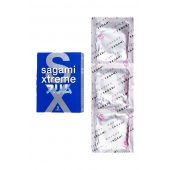 Розовые презервативы Sagami Xtreme FEEL FIT 3D - 3 шт. - Sagami - купить с доставкой в Новошахтинске