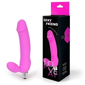 Розовый безремневой страпон Sexy Friend - 1137 - купить с доставкой в Новошахтинске