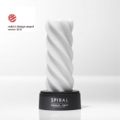 Белый 3D мастурбатор SPIRAL - Tenga - в Новошахтинске купить с доставкой
