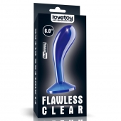 Синяя анальная втулка Flawless Clear Prostate Plug 6.0 - 15 см. - Lovetoy - в Новошахтинске купить с доставкой