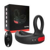 Черное эрекционное виброкольцо Cock Ring с пультом ДУ - I-MOON - в Новошахтинске купить с доставкой