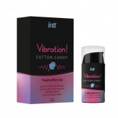 Жидкий вибратор Vibration Cotton Candy с ароматом сахарной ваты - 15 мл. - INTT - купить с доставкой в Новошахтинске