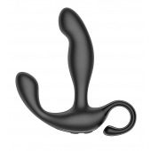 Черный вибромассажер простаты с эффектом фингеринга и пультом ДУ - Secwell - в Новошахтинске купить с доставкой