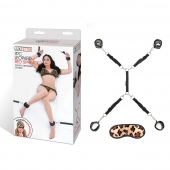 Леопардовая фиксация на матрас для рук и ног Classic Bedspreader - Lux Fetish - купить с доставкой в Новошахтинске