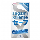 Презервативы Sagami Xtreme Ultrasafe с двойным количеством смазки - 10 шт. - Sagami - купить с доставкой в Новошахтинске