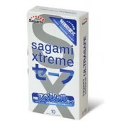Презервативы Sagami Xtreme Ultrasafe с двойным количеством смазки - 10 шт. - Sagami - купить с доставкой в Новошахтинске