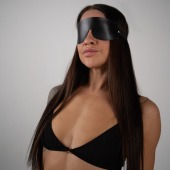 Однослойная закрытая маска из натуральной кожи - Crazy Handmade - купить с доставкой в Новошахтинске