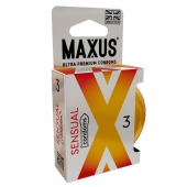 Презервативы анатомической формы Maxus Sensual - 3 шт. - Maxus - купить с доставкой в Новошахтинске