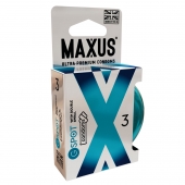 Презервативы Maxus G spot с двойной спиралью - 3 шт. - Maxus - купить с доставкой в Новошахтинске