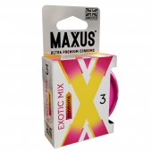 Ароматизированные презервативы Maxus Exotic Mix - 3 шт. - Maxus - купить с доставкой в Новошахтинске