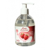 Лубрикант на водной основе Love Protection Raspberry с ароматом малины - 300 мл. - Lola Games - купить с доставкой в Новошахтинске