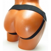 Трусики для страпона коричневого цвета - БДСМ Арсенал - купить с доставкой в Новошахтинске