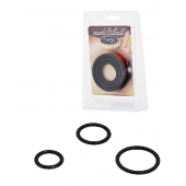 Набор из 3 чёрных колец различного диаметра - Baile - в Новошахтинске купить с доставкой