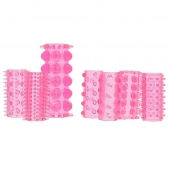 Набор из 7 розовых насадок на пенис ONE-A-DAY PENIS SLEEVES PINK - Seven Creations - в Новошахтинске купить с доставкой