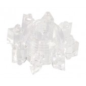 Прозрачное гелевое эрекционное кольцо-звезда - Toyfa Basic - в Новошахтинске купить с доставкой